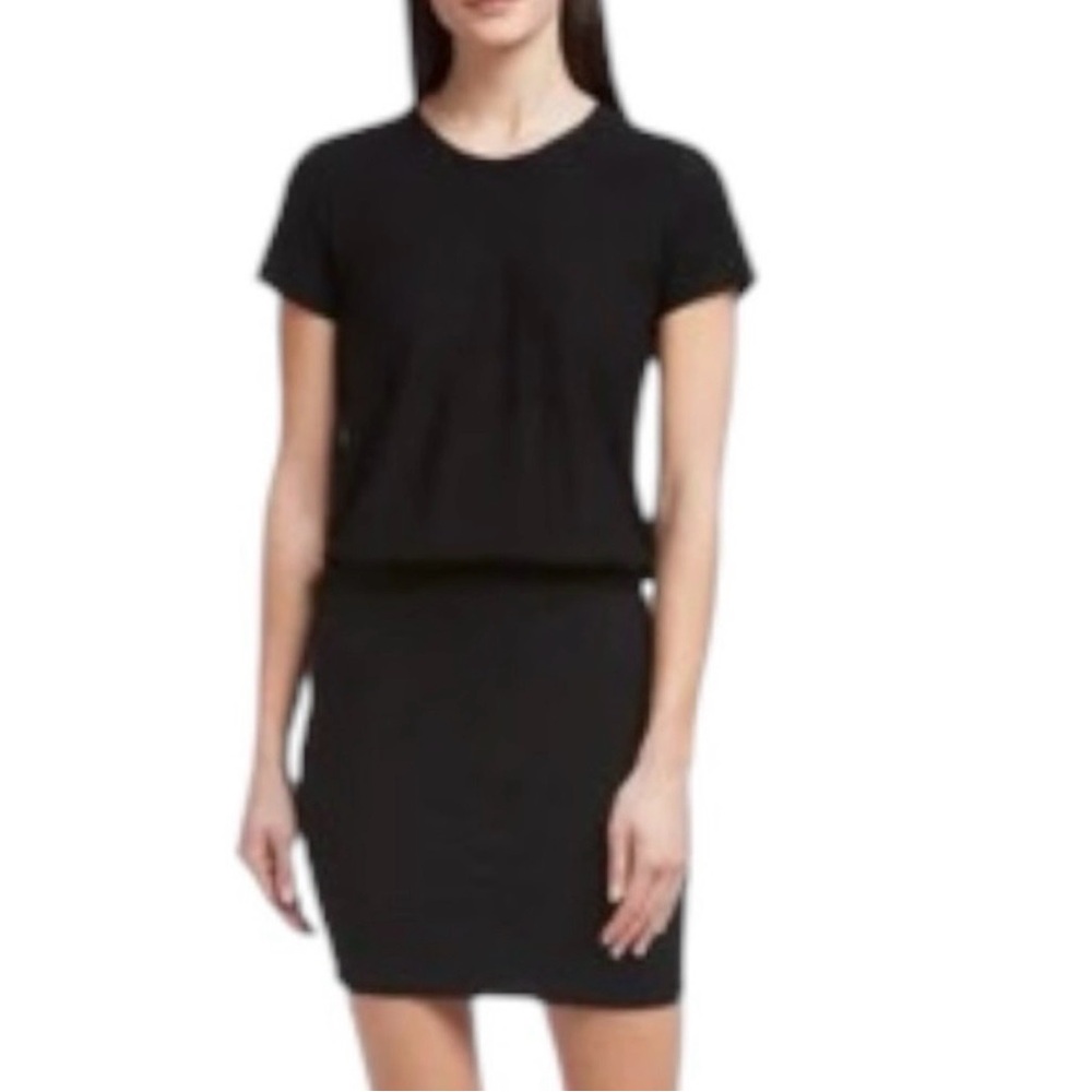James Perse Crewneck Blouson Short Sleeved T-Shirt Dress